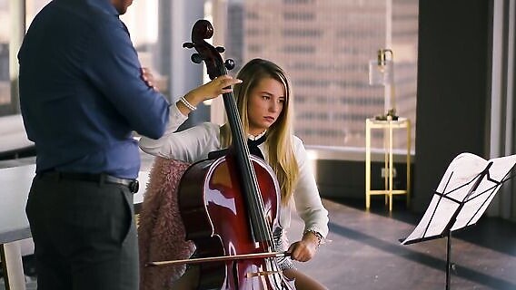 ⁣Anal break with a music teacher for a student 
