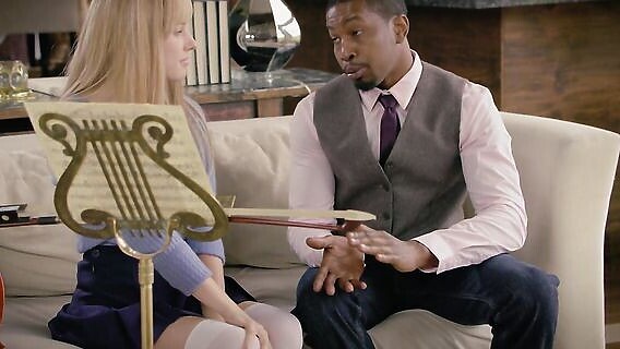 Sex of a black man with a cellist 