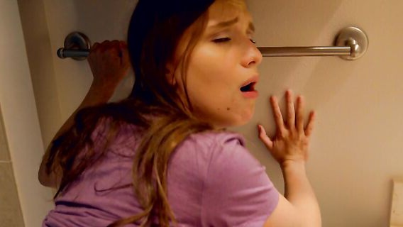 Stepbrother fucks sister in the bathroom 