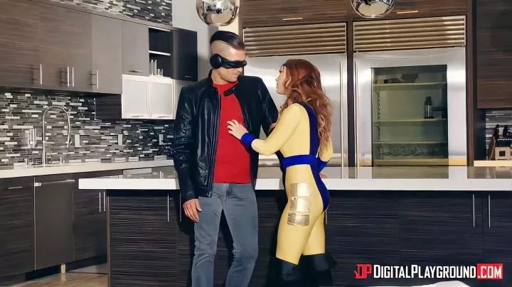 Great Cosplay: Stormy Mjm With A Red-haired Beauty And Men 