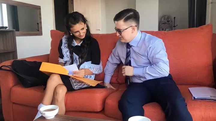 Slender Student Sucks A Guys Cock Instead Of Studying 
