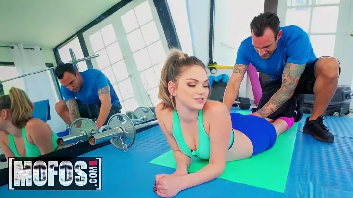 The Coach Gives A Cock To Suck And Fucks The Athlete In A Shaved Pussy 